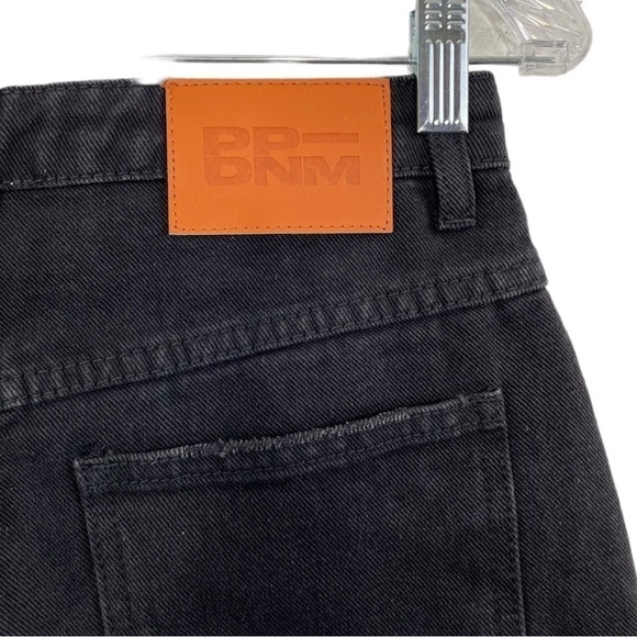 𝅺Princess Polly Elise Distressed Denim Shorts Black NWT - Picture 7 of 14